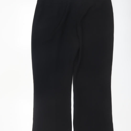 Next Women Black Polyester Dress Pants Trousers Size 14 Regular