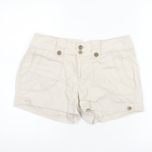 Dorothy Perkins Women's Beige Chino Shorts Size 10UK