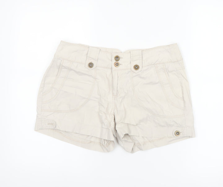 Dorothy Perkins Women's Beige Chino Shorts Size 10UK