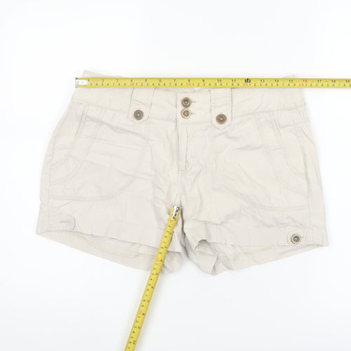 Dorothy Perkins Women's Beige Chino Shorts Size 10UK