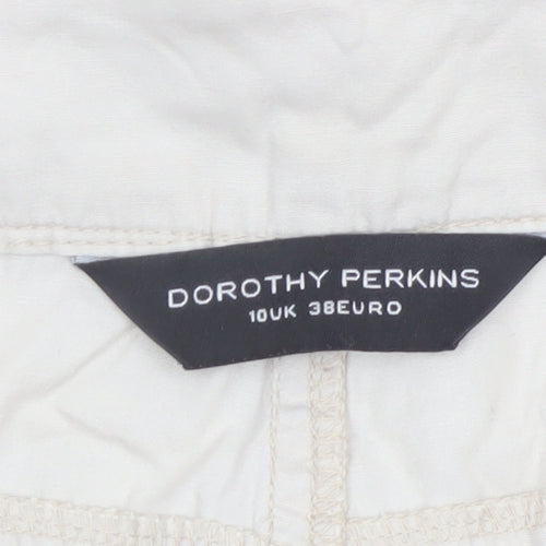 Dorothy Perkins Women's Beige Chino Shorts Size 10UK