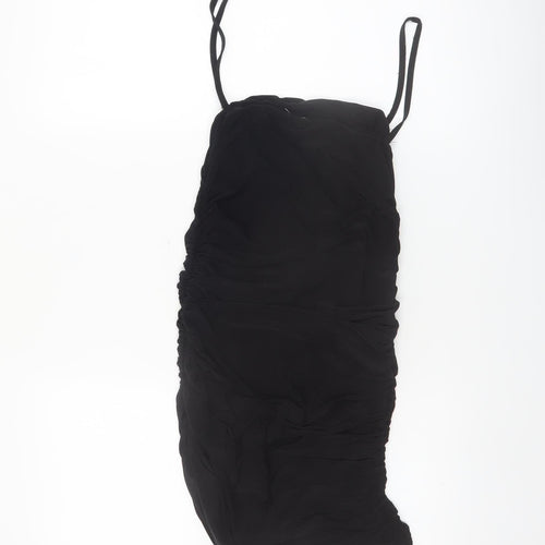 Saw It First Women's Black Size 10 Bodycon Ruched Mini Dress