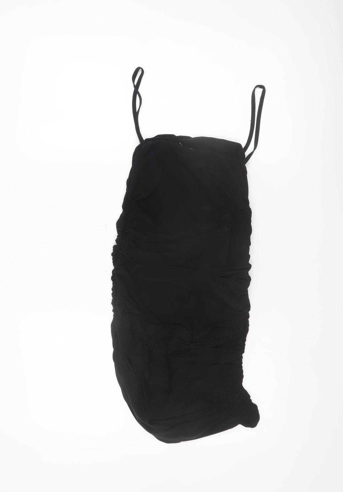 Saw It First Women's Black Size 10 Bodycon Ruched Mini Dress