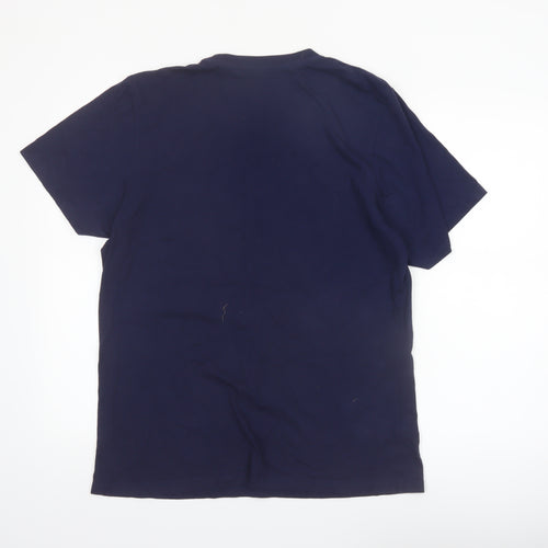 Inland Sea Men's Blue Graphic T-Shirt L Beach Surf Design
