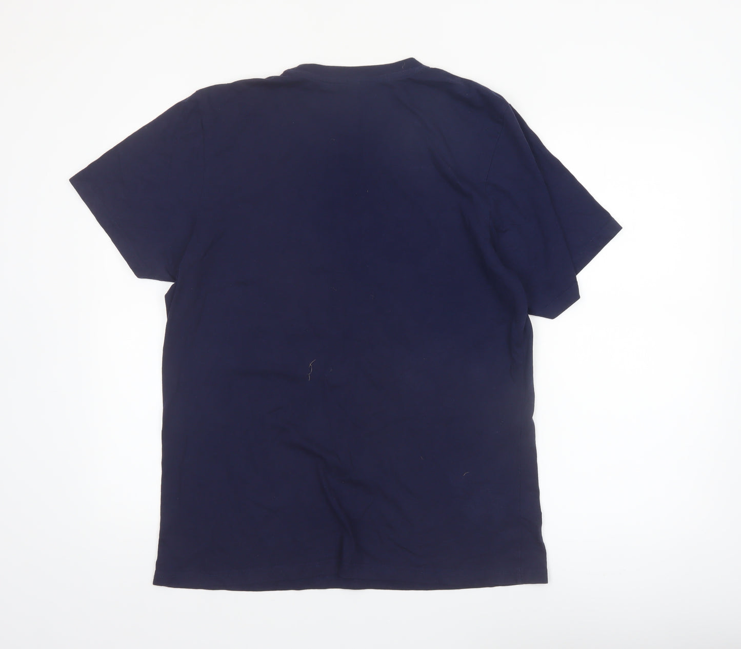 Inland Sea Men's Blue Graphic T-Shirt L Beach Surf Design