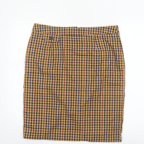 Tu Women’s Multicoloured Checked Pencil Skirt Size 16