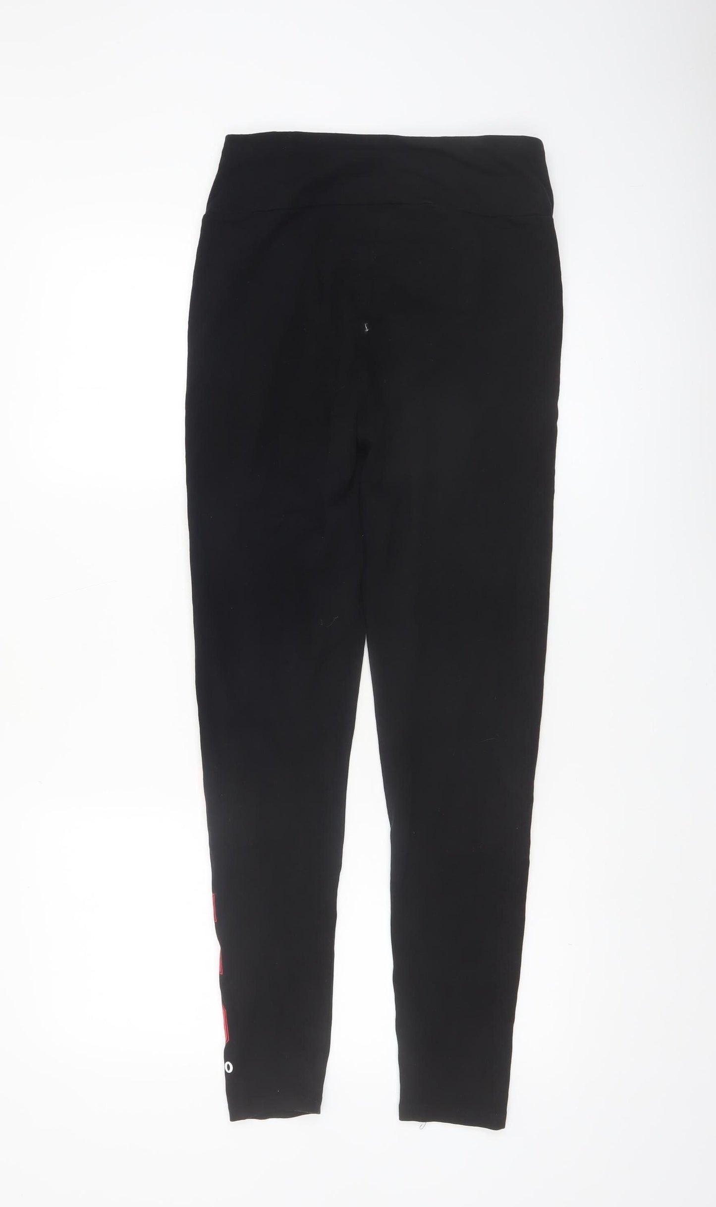 NBA Womens Black Leggings Small Cotton Stretch Chicago Bulls Print