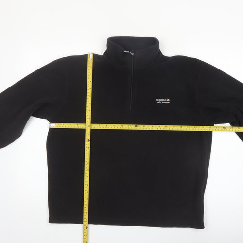 Regatta Men's Black Fleece 1/4 Zip Sweatshirt L Outdoor Pullover