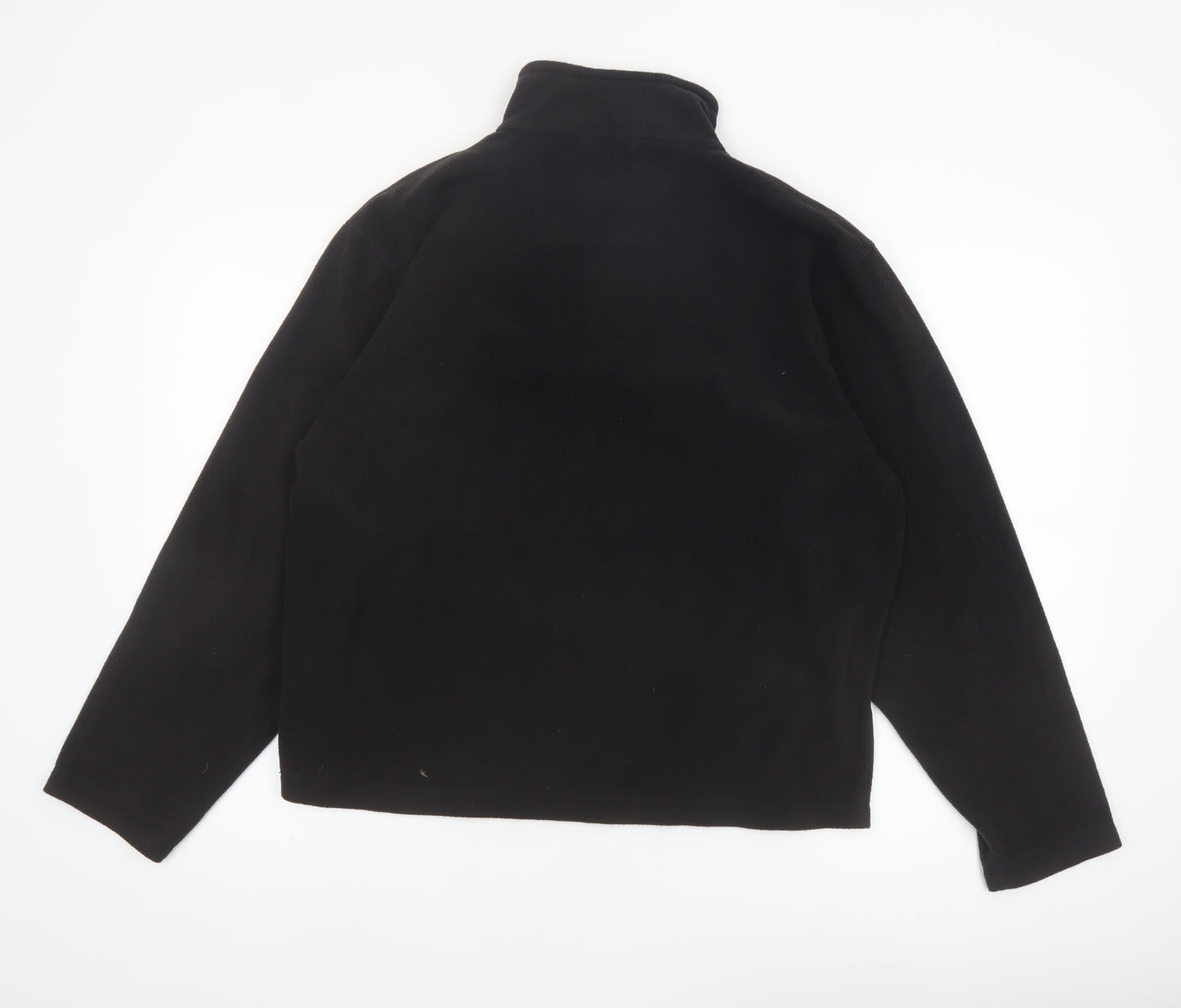 Regatta Men's Black Fleece 1/4 Zip Sweatshirt L Outdoor Pullover
