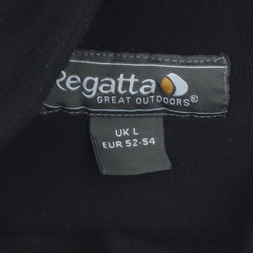 Regatta Men's Black Fleece 1/4 Zip Sweatshirt L Outdoor Pullover