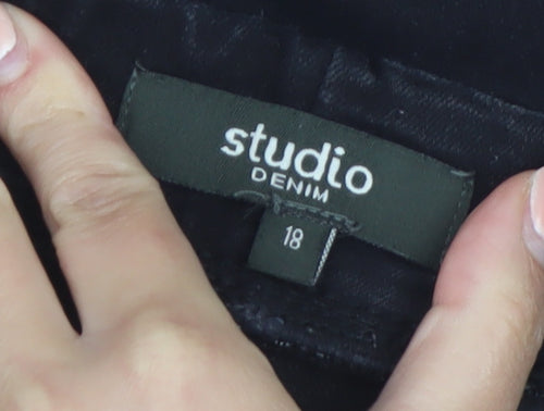 Studio Denim Women's Black Size 18 Skinny Stretch Jeans