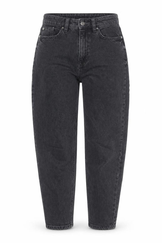 F&F Women's Black High Rise Mom Jeans Size 6 Regular Denim