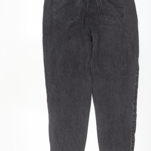 F&F Women's Black High Rise Mom Jeans Size 6 Regular Denim