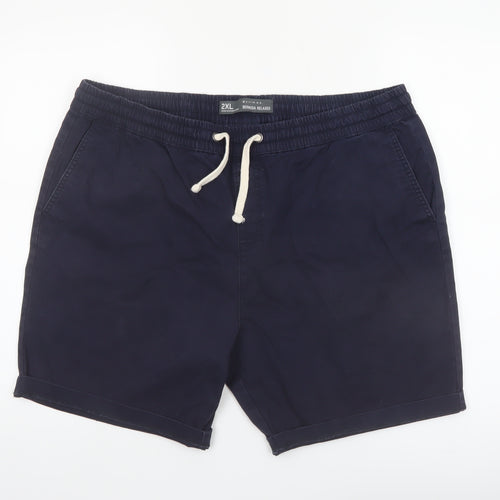 Denim Co. Men’s Blue 2XL Bermuda Relaxed Cotton Shorts