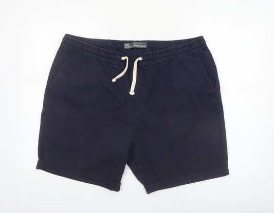 Denim Co. Men’s Blue 2XL Bermuda Relaxed Cotton Shorts