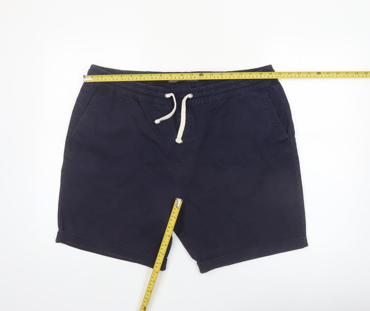 Denim Co. Men’s Blue 2XL Bermuda Relaxed Cotton Shorts