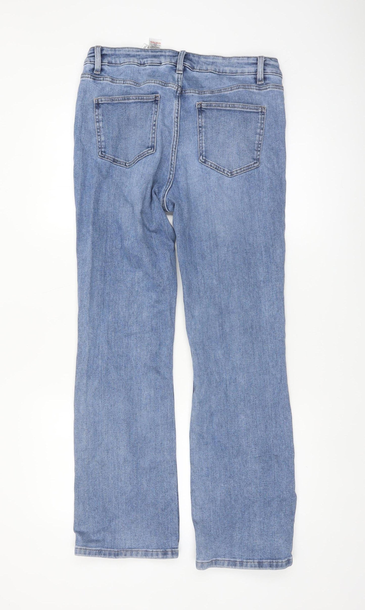 NEXT Women Blue Straight Regular Fit Mid Rise Denim Jeans Size 14