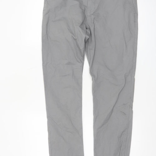 Denim Co. Men's Grey Slim Fit Chino Trousers W32 L34