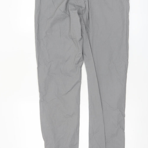 Denim Co. Men's Grey Slim Fit Chino Trousers W32 L34