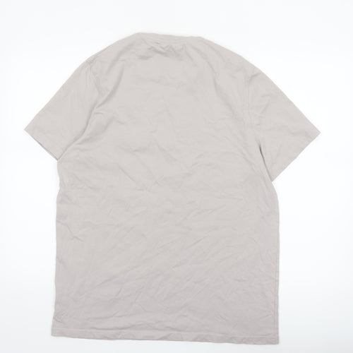 Firetrap Men's Grey Cotton Crew Neck Short Sleeve T-Shirt XL