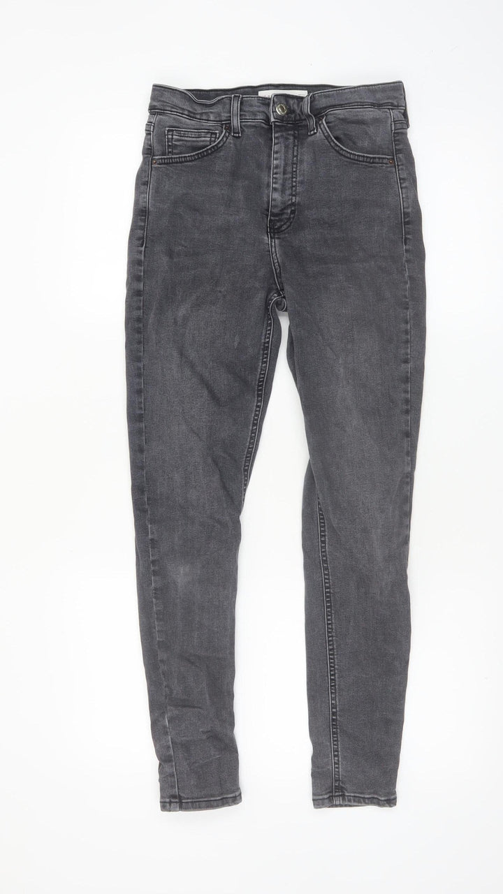 Topshop Jamie Women's Grey Skinny Stretch Jeans Size 10