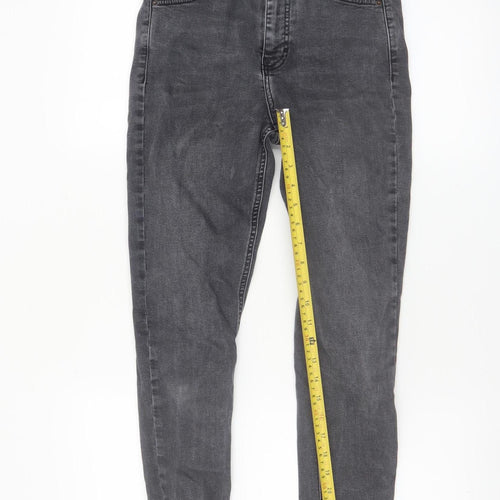 Topshop Jamie Women's Grey Skinny Stretch Jeans Size 10