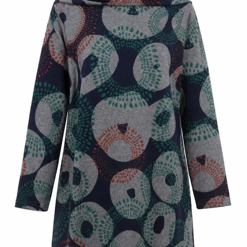 Lily & Me Women’s Multicoloured Size 14 Shift Dress Long Sleeve