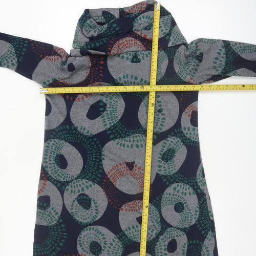 Lily & Me Women’s Multicoloured Size 14 Shift Dress Long Sleeve