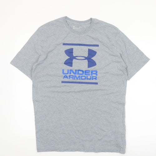 Under Armour Men's Grey Medium Graphic Sports T-Shirt