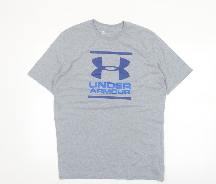 Under Armour Men's Grey Medium Graphic Sports T-Shirt