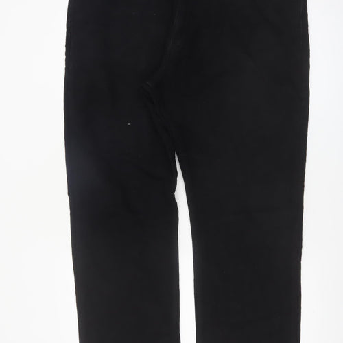 Marks and Spencer Men's Black Regular Fit Chino Trousers 40in Waist 31in Leg