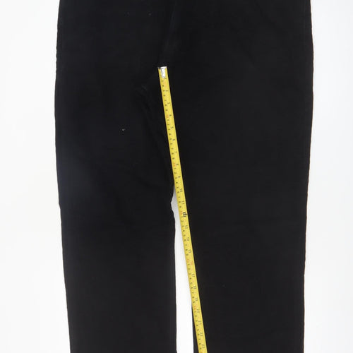 Marks and Spencer Men's Black Regular Fit Chino Trousers 40in Waist 31in Leg