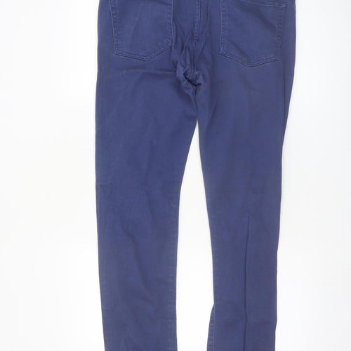 Topman Men's Blue Stretch Skinny Trousers Size 34R