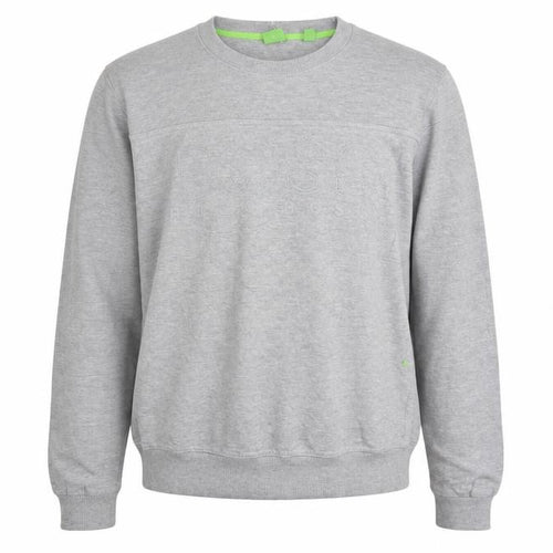 Hugo Boss Men's Grey Crew Neck Logo Sweatshirt Medium