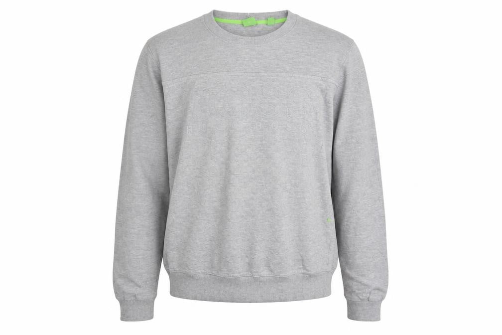 Hugo Boss Men's Grey Crew Neck Logo Sweatshirt Medium