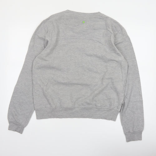 Hugo Boss Men's Grey Crew Neck Logo Sweatshirt Medium