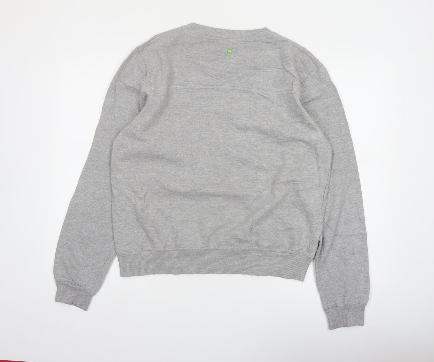 Hugo Boss Men's Grey Crew Neck Logo Sweatshirt Medium