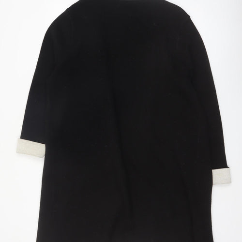 Wallis Women Black Long Sleeve Open Knit Cardigan L