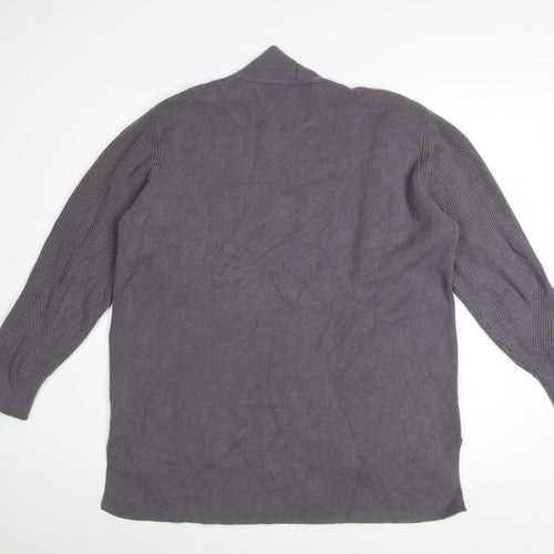 Marks and Spencer Women’s Grey Knit Cardigan Size 18 Long Sleeve Open Front