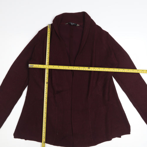 Principles by Ben de Lisi Women's Red Size 12 Open Knit Cardigan