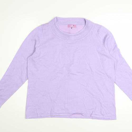 Sarah Hamilton Women’s Purple Crew Neck Long Sleeve Jumper L
