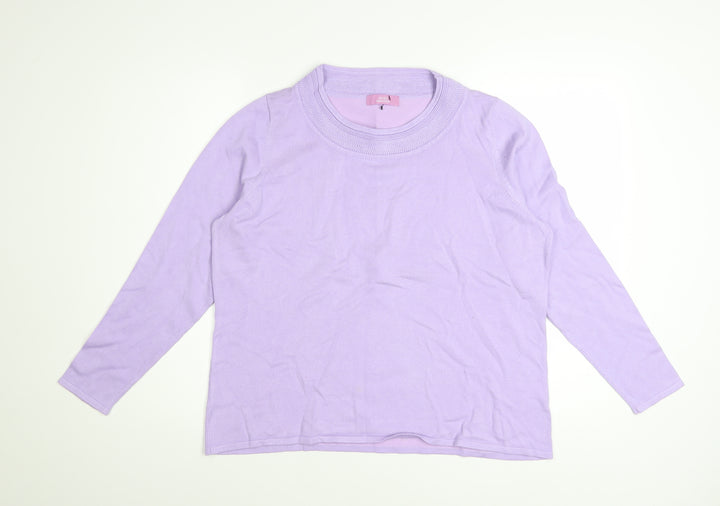 Sarah Hamilton Women’s Purple Crew Neck Long Sleeve Jumper L