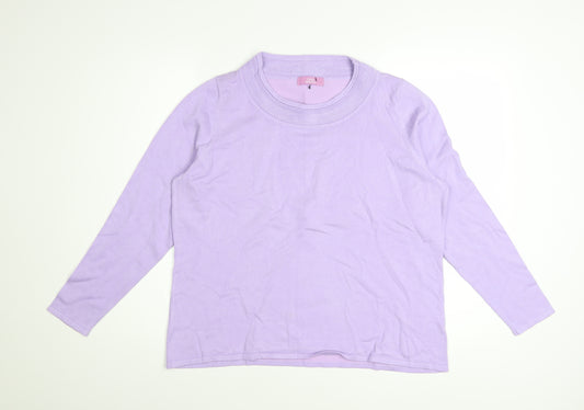Sarah Hamilton Women’s Purple Crew Neck Long Sleeve Jumper L
