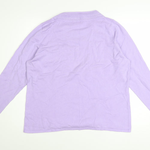 Sarah Hamilton Women’s Purple Crew Neck Long Sleeve Jumper L