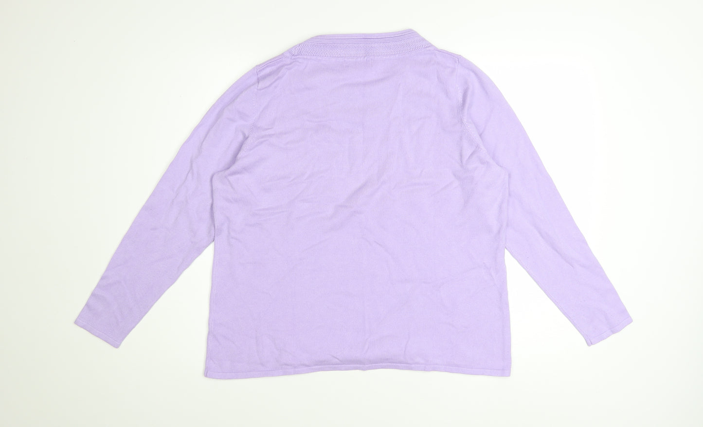 Sarah Hamilton Women’s Purple Crew Neck Long Sleeve Jumper L