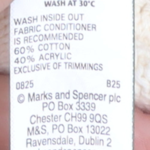 Marks and Spencer Women’s Ivory L Cardigan Knit Cotton Blend