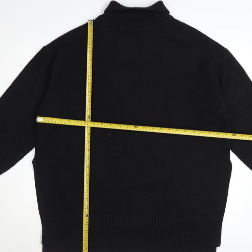 H&M Women’s Black Roll Neck Long Sleeve Pullover Jumper Size L