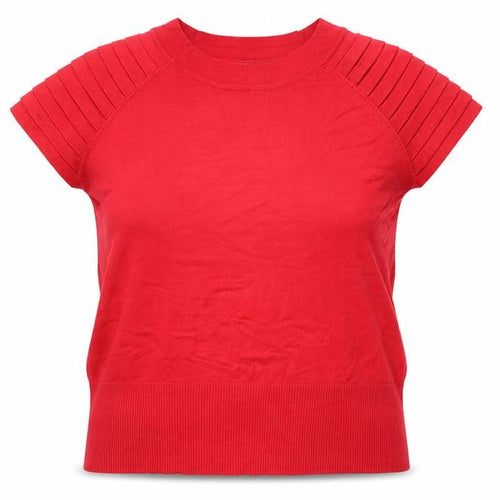 Principles by Ben de Lisi Women's Red Short Sleeve Cotton Jumper Size 18