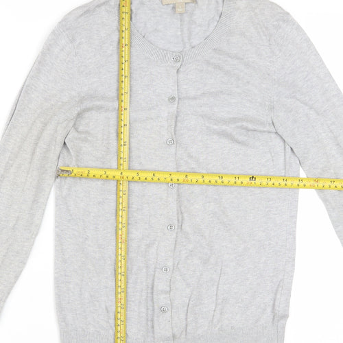 Banana Republic Women’s Grey Cotton Blend Button Cardigan Size S