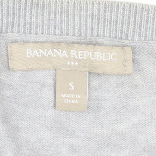Banana Republic Women’s Grey Cotton Blend Button Cardigan Size S
